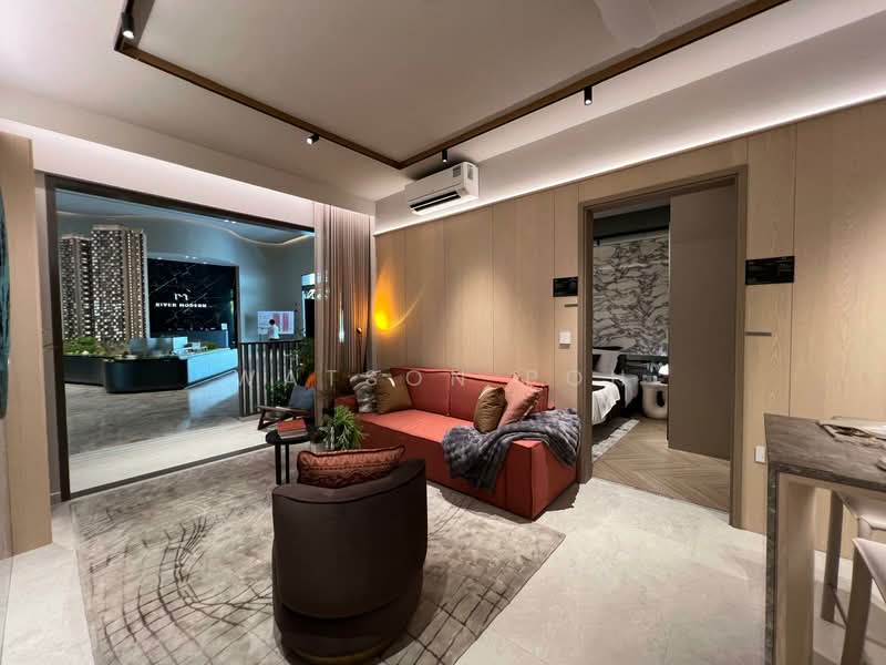 River Modern, River Galley Green, 2 Bedrooms, 538 sqft, Condominium For Sale, by Watson Poh, 500156302 - Living Room - PropertyGuru.com.sg