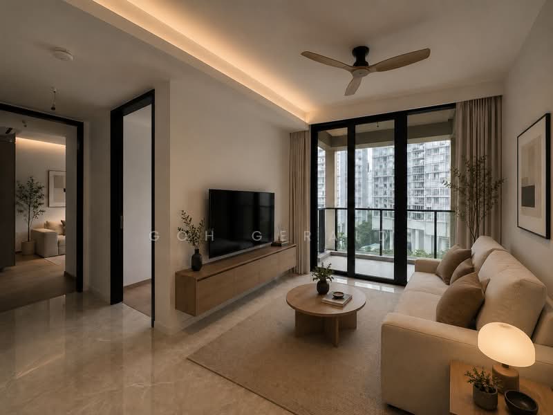 Irwell Hill Residences, 2 Irwell Hill, 2 Bedrooms, 678 sqft, Condominium For Rent, by Goh Gerald, 500156321 - Living Room - PropertyGuru.com.sg