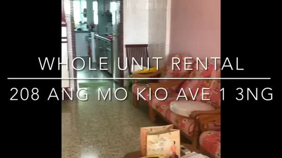 208 Ang Mo Kio Avenue 1, 208 Ang Mo Kio Avenue 1, 2 Bedrooms, 785 sqft, HDB Flat For Rent, by Calvin Aw CK 欧晋吉, 500156324 - PropertyGuru.com.sg