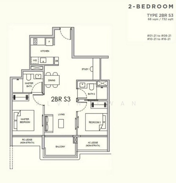 Lentor Gardens Residences, 68 Lentor Gardens, 2 Bedrooms, 646 sqft, Condominium For Sale, by Alvin Kwan, 500156370 - PropertyGuru.com.sg