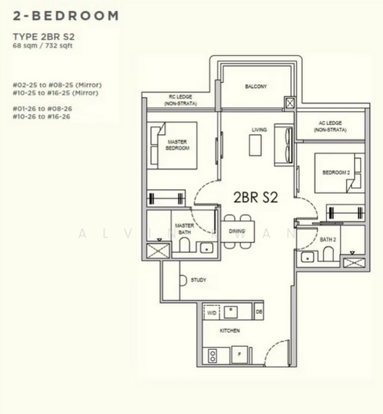 Lentor Gardens Residences, 68 Lentor Gardens, 2 Bedrooms, 646 sqft, Condominium For Sale, by Alvin Kwan, 500156370 - PropertyGuru.com.sg