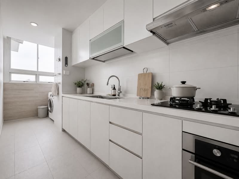 Heron Bay, 61 Upper Serangoon View, 3 Bedrooms, 1,500 sqft, Executive Condominium For Rent, by Cedric Chan, 500156456 - Kitchen - PropertyGuru.com.sg