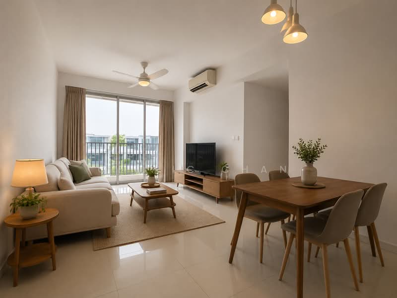 Heron Bay, 61 Upper Serangoon View, 3 Bedrooms, 1,500 sqft, Executive Condominium For Rent, by Cedric Chan, 500156456 - Living Room - PropertyGuru.com.sg