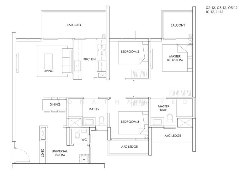 The Alps Residences, 105 Tampines Street 86, 3 Bedrooms, 1,087 sqft, Condominium For Sale, by Jonathan Yeo, 500156508 - PropertyGuru.com.sg
