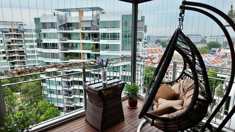 Casa Merah, 70 Tanah Merah Kechil Avenue, 3 Bedrooms, 1,346 sqft, Condominium For Sale, by Kelly Low, 500156523 - Balcony - PropertyGuru.com.sg