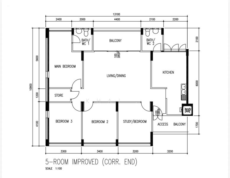 234 Simei Street 4, 234 Simei Street 4, 4 Bedrooms, 1,313 sqft, HDB Flat For Sale, by Khai ., 500156545 - PropertyGuru.com.sg
