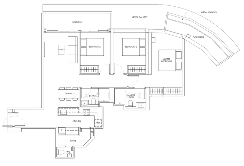 Newport Residences, 80 Anson Road, 3 Bedrooms, 1,206 sqft, Apartment For Sale, by Dave Sear, 500156554 - PropertyGuru.com.sg