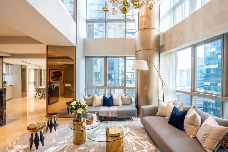 One Shenton, 1 Shenton Way, 4 Bedrooms, 5,651 sqft, Condominium For Sale, by Richard Jany, 500156600 - Living Room - PropertyGuru.com.sg