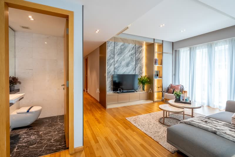 One Shenton, 1 Shenton Way, 4 Bedrooms, 5,651 sqft, Condominium For Sale, by Richard Jany, 500156600 - Living Room - PropertyGuru.com.sg