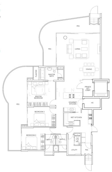 Turquoise, 51 Cove Drive, 3 Bedrooms, 2,573 sqft, Condominium For Rent, by Eileen Lim (林依玲), 500156622 - PropertyGuru.com.sg