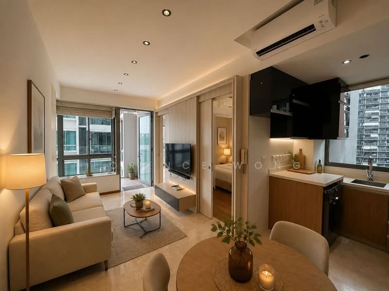 Newton Edge, 1 Makeway Ave, 2 Bedrooms, 700 sqft, Condominium For Sale, by Florence Wong, 500156626 - Living Room - PropertyGuru.com.sg