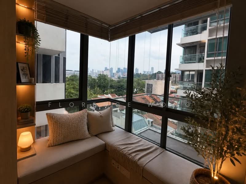 Newton Edge, 1 Makeway Ave, 2 Bedrooms, 700 sqft, Condominium For Sale, by Florence Wong, 500156626 - Balcony - PropertyGuru.com.sg