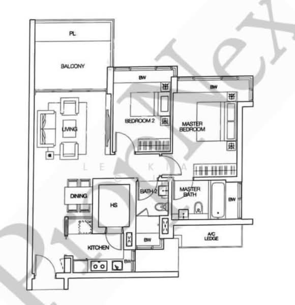 Dakota Residences, 36 Dakota Crescent, 2 Bedrooms, 1,023 sqft, Condominium For Sale, by Lee Kiat Chin, 500156639 - UFLOO - PropertyGuru.com.sg