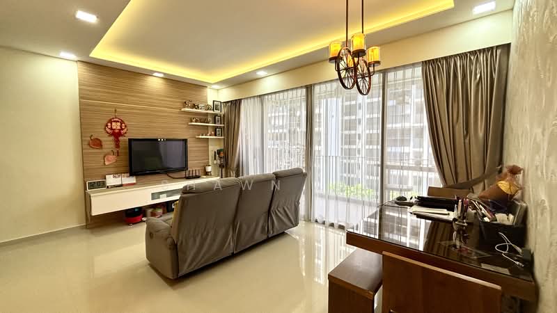 Twin Fountains, 11 Woodlands Avenue 6, 3 Bedrooms, 1,195 sqft, Executive Condominium For Sale, by Shawn Lew, 500156660 - Living Room - PropertyGuru.com.sg