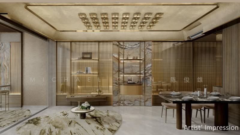 UPPERHOUSE at Orchard Boulevard, 22 Orchard Boulevard, 4 Bedrooms, 2,056 sqft, Condominium For Sale, by Michael Chin 陈俊雄, 500156783 - Living Room - PropertyGuru.com.sg
