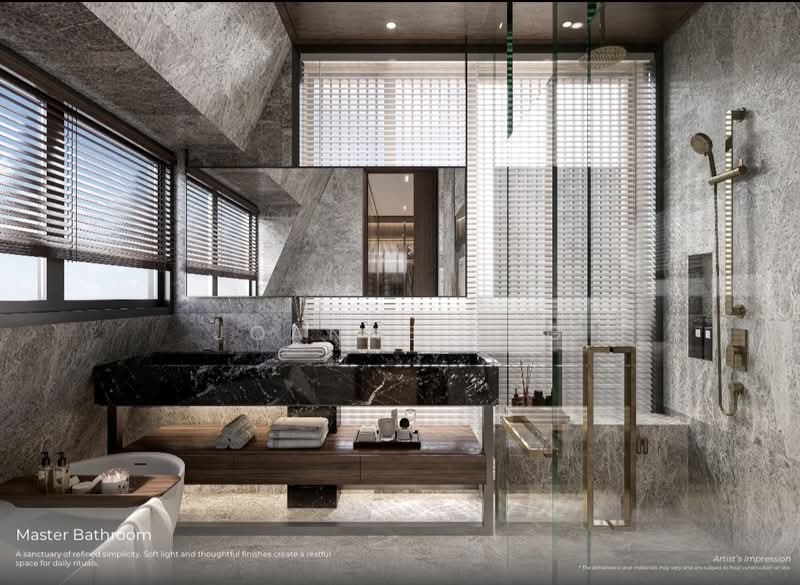 1KM to RGPS; 400M to Sixth Ave MRT. Brand New Freehold Detached, Vanda Road / Jalan Naga Sari / Dunearn Road, 5 Bedrooms, 8,340 sqft, Detached House For Sale, by Joanne Ang, 500156855 - Bathroom - PropertyGuru.com.sg