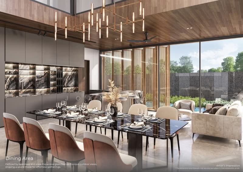 1KM to RGPS; 400M to Sixth Ave MRT. Brand New Freehold Detached, Vanda Road / Jalan Naga Sari / Dunearn Road, 5 Bedrooms, 8,340 sqft, Detached House For Sale, by Joanne Ang, 500156855 - Dining Room - PropertyGuru.com.sg