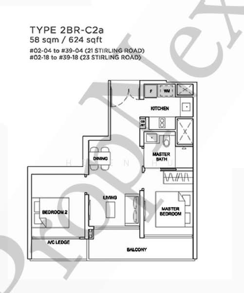 Stirling Residences, 23 Stirling Road, 2 Bedrooms, 624 sqft, Condominium For Rent, by Helen HU, 500157003 - PropertyGuru.com.sg