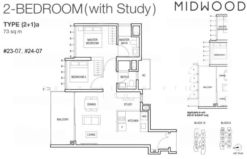 Midwood, 8 Hillview Rise, 2 Bedrooms, 786 sqft, Condominium For Sale, by Gina Tow, 500157060 - PropertyGuru.com.sg