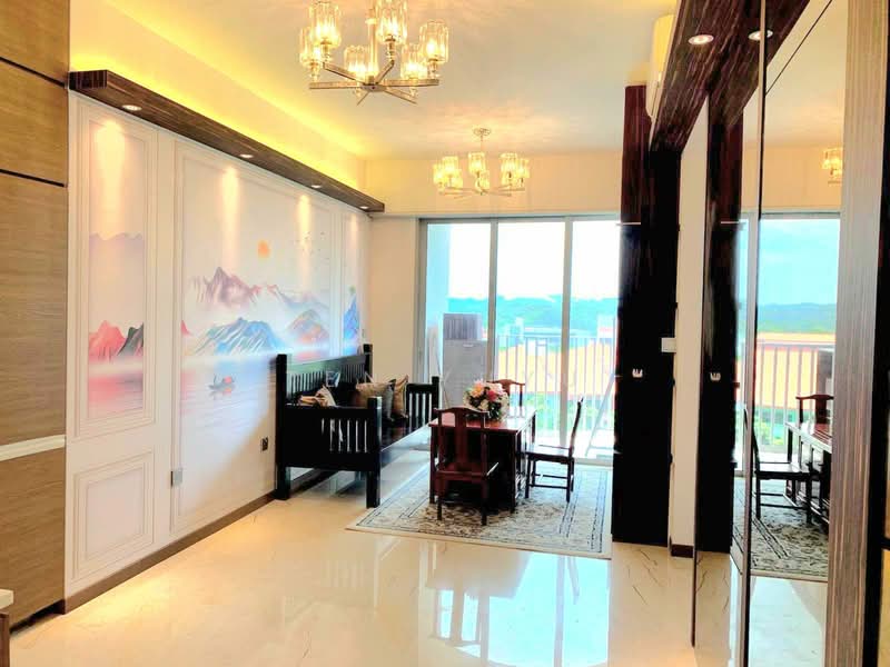 Queens Peak, 1 Dundee Road, 2 Bedrooms, 624 sqft, Condominium For Rent, by Ten Yuyu, 500157061 - Living Room - PropertyGuru.com.sg