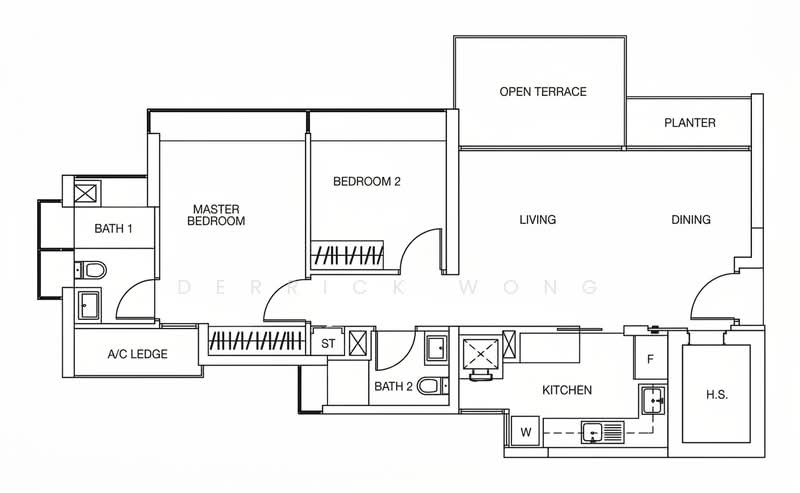 The Riverine By The Park, 398 Kallang Road, 2 Bedrooms, 980 sqft, Apartment For Rent, by Derrick Wong, 500157063 - PropertyGuru.com.sg