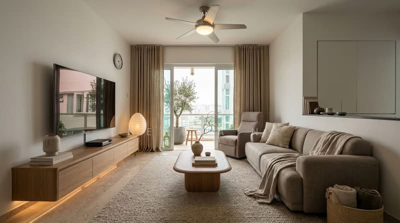 The Warren, 37 Choa Chu Kang Loop, 3 Bedrooms, 1,302 sqft, Apartment For Sale, by Theresa Ng, 500157088 - Living Room - PropertyGuru.com.sg