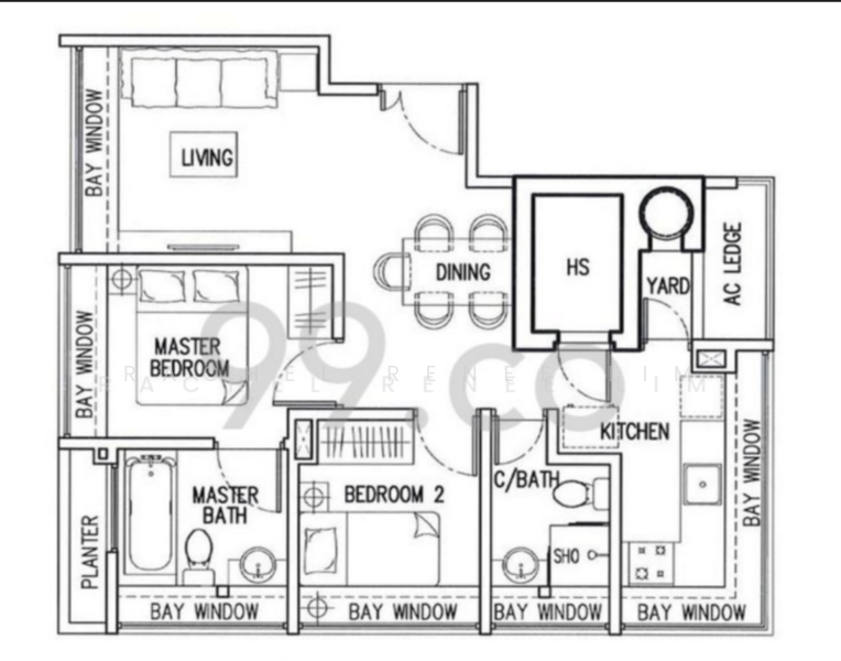 Centrina, 11 Everitt Road North, 2 Bedrooms, 700 sqft, Apartment For Sale, by Rachel Renee Lim, 500157125 - PropertyGuru.com.sg
