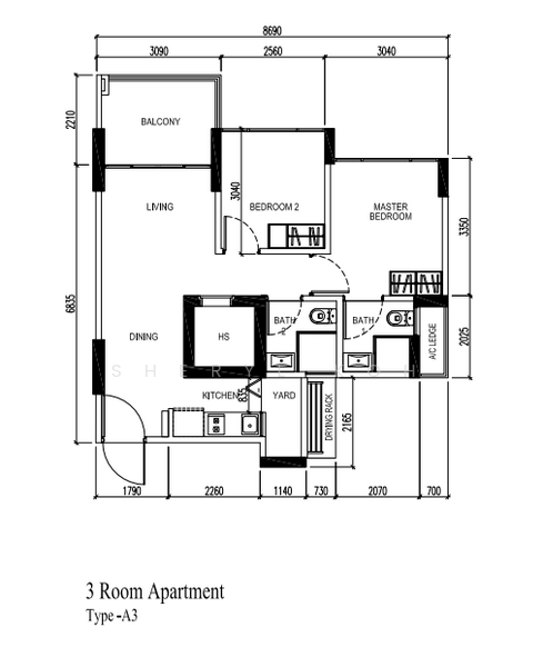 520A Tampines Central 8, 520A Tampines Central 8, 2 Bedrooms, 667 sqft, HDB Flat For Sale, by Sheryl Koh, 500157172 - PropertyGuru.com.sg