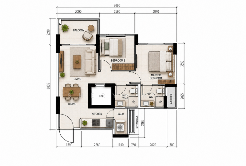 520A Tampines Central 8, 520A Tampines Central 8, 2 Bedrooms, 667 sqft, HDB Flat For Sale, by Sheryl Koh, 500157172 - PropertyGuru.com.sg