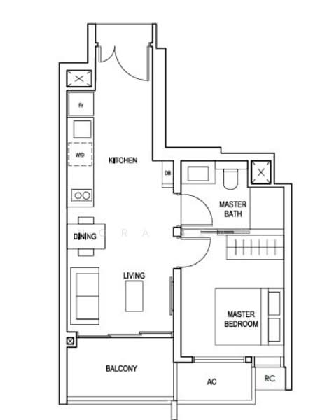 Penrose, 22 Sims Drive, 1 Bedroom, 474 sqft, Condominium For Sale, by Nora Seah, 500157194 - PropertyGuru.com.sg