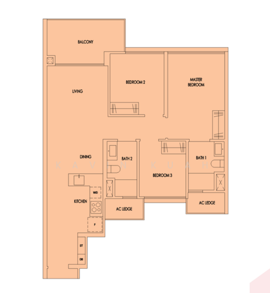 Treasure at Tampines, 11 Tampines Lane, 3 Bedrooms, 883 sqft, Condominium For Rent, by Kavin Kuah, 500157227 - PropertyGuru.com.sg