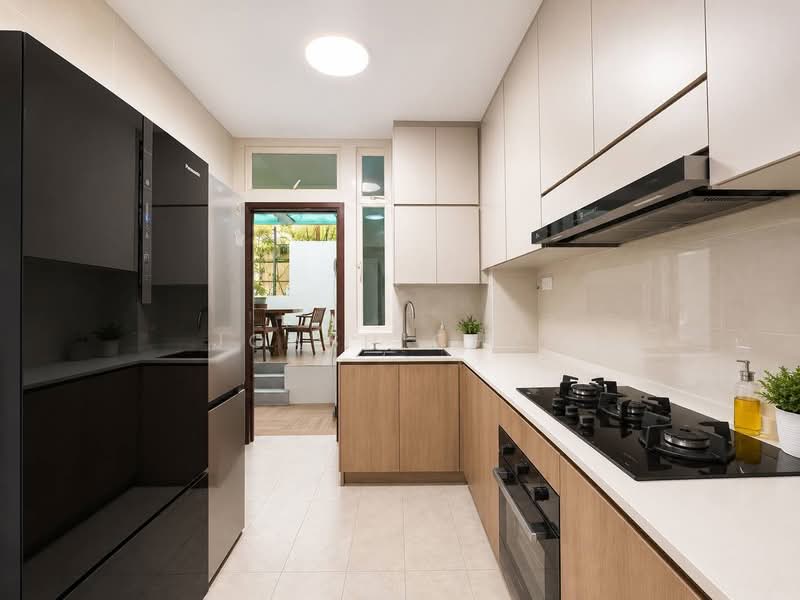 ✅ Beautifully Renovated Inter Terrace in Woodlands, Woodlands Ave 1 / Ashwood Grove / Woodgrove Walk, 4 Bedrooms, 2,500 sqft, Terraced House For Sale, by Joash Chan, 500157232 - Kitchen - PropertyGuru.com.sg