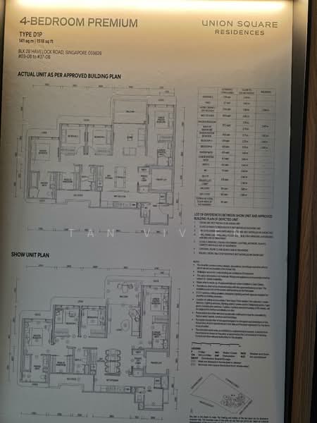 Union Square Residences, 28 Havelock Road,, 4 Bedrooms, 1,518 sqft, Condominium For Sale, by Tan Vivien, 500157252 - PropertyGuru.com.sg