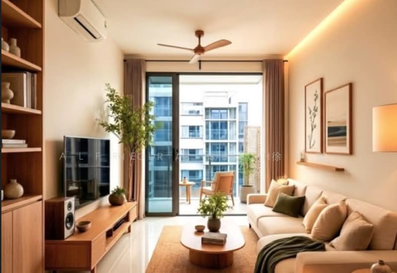 Penrose, 24 Sims Drive, 1 Bedroom, 474 sqft, Condominium For Sale, by Alfred Chee 徐仲宏, 500157396 - Living Room - PropertyGuru.com.sg