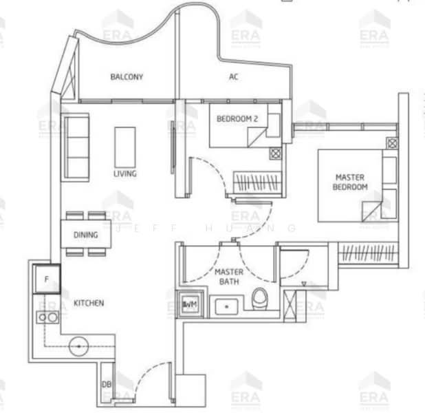 Queens Peak, 1 Dundee Road, 2 Bedrooms, 624 sqft, Condominium For Rent, by Jeff Huang, 500157429 - PropertyGuru.com.sg