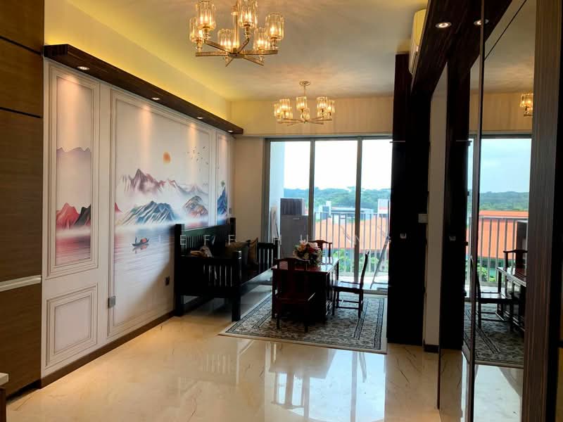 Queens Peak, 1 Dundee Road, 2 Bedrooms, 624 sqft, Condominium For Rent, by Jeff Huang, 500157429 - Living Room - PropertyGuru.com.sg