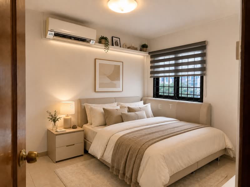 414 Bukit Batok West Avenue 4, 414 Bukit Batok West Avenue 4, 2 Bedrooms, 786 sqft, HDB Flat For Sale, by Steve Htet, 500157528 - (Renovated*) Master Bedroom - PropertyGuru.com.sg