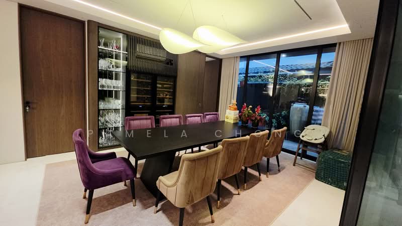 DESIGNER SHOWPIECE ⭐️ SELETAR HILLS ⭐️ ELEVATED SEMID ⭐️ POOL LIFT ☎️ PAM 90228600, Jalan Jarak/ Seletar Hills, 9 Bedrooms, 9,000 sqft, Semi-Detached House For Sale, by Pamela Chong, 500157541 - Dining Room - PropertyGuru.com.sg