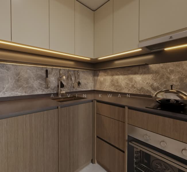 Kassia, 31 Flora Drive, 2 Bedrooms, 753 sqft, Condominium For Sale, by Alvin Kwan, 500157586 - Kitchen - PropertyGuru.com.sg