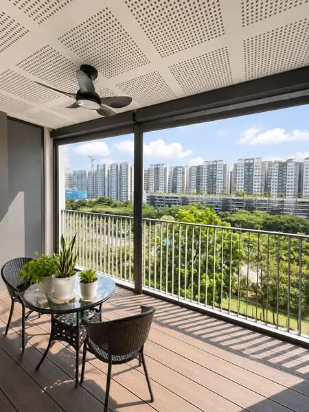 Bellewaters, 25 Anchorvale Crescent, 4 Bedrooms, 1,130 sqft, Executive Condominium For Sale, by Mandy Chan, 500157634 - Balcony - PropertyGuru.com.sg