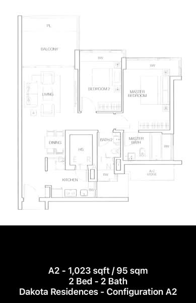 Dakota Residences, 36 Dakota Crescent, 2 Bedrooms, 1,023 sqft, Condominium For Sale, by Derick Tan, 500157691 - PropertyGuru.com.sg