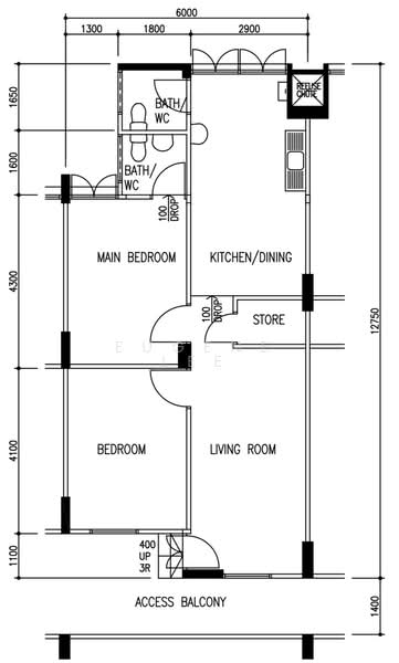 125 Yishun Street 11, 125 Yishun Street 11, 2 Bedrooms, 721 sqft, HDB Flat For Sale, by Eugene Lee, 500157693 - PropertyGuru.com.sg