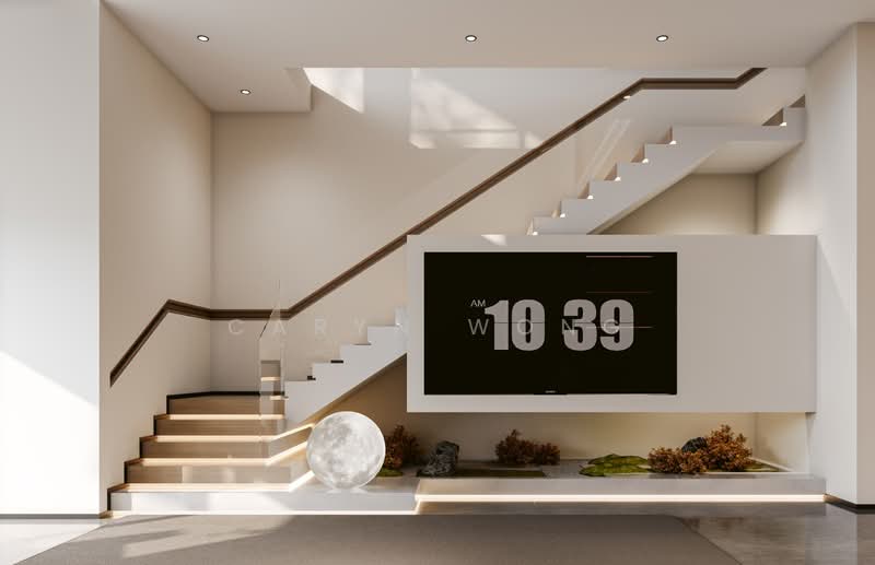 ❤️GIANT⚡️Brand New Inter-Terrace w Double Ceiling Height in the Living Room, Hillview Crescent/ Hillview Drive/ Hillview Gardens, 6 Bedrooms, 7,240 sqft, Terraced House For Sale, by Caryn Wong, 500157818 - Interior - PropertyGuru.com.sg
