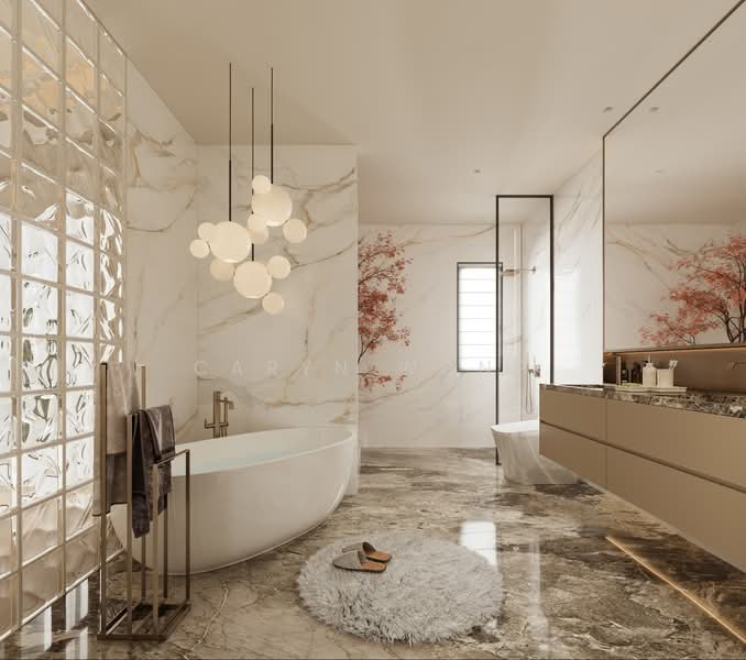 ❤️GIANT⚡️Brand New Inter-Terrace w Double Ceiling Height in the Living Room, Hillview Crescent/ Hillview Drive/ Hillview Gardens, 6 Bedrooms, 7,240 sqft, Terraced House For Sale, by Caryn Wong, 500157818 - Bathroom - PropertyGuru.com.sg