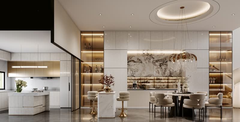 ❤️GIANT⚡️Brand New Inter-Terrace w Double Ceiling Height in the Living Room, Hillview Crescent/ Hillview Drive/ Hillview Gardens, 6 Bedrooms, 7,240 sqft, Terraced House For Sale, by Caryn Wong, 500157818 - Kitchen - PropertyGuru.com.sg