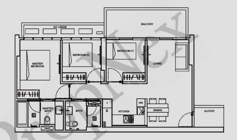 6 Derbyshire, 6 Derbyshire Road, 3 Bedrooms, 1,012 sqft, Condominium For Rent, by Dion Koh, 500157828 - PropertyGuru.com.sg