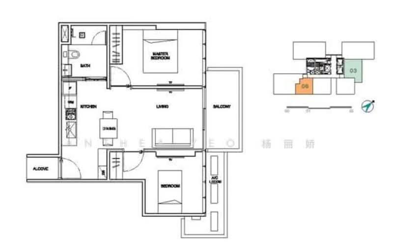 6 Derbyshire, 6 Derbyshire Road, 2 Bedrooms, 732 sqft, Condominium For Rent, by Anthea Yeo 杨丽娇, 500157905 - PropertyGuru.com.sg