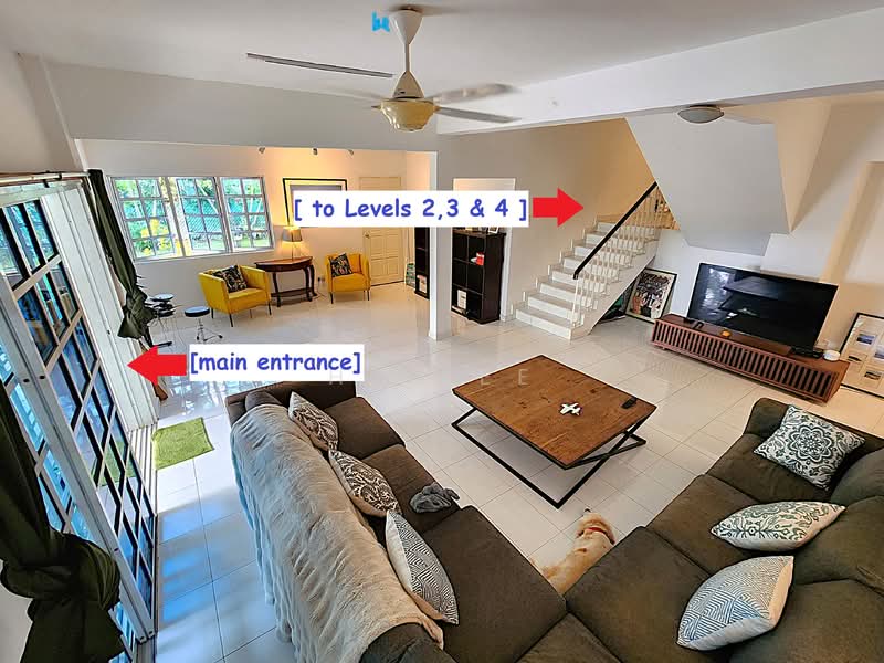 Sunset Way Bungalow Facing Park Pool & Garden, Sunset Way, 5 Bedrooms, 4,500 sqft, Detached House For Rent, by HT Lee, 500158168 - Living Room - PropertyGuru.com.sg