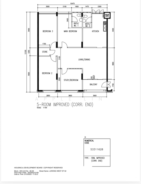 923 Jurong West Street 92, 923 Jurong West Street 92, 4 Bedrooms, 1,313 sqft, HDB Flat For Sale, by Apple Lin Feng, 500158170 - PropertyGuru.com.sg