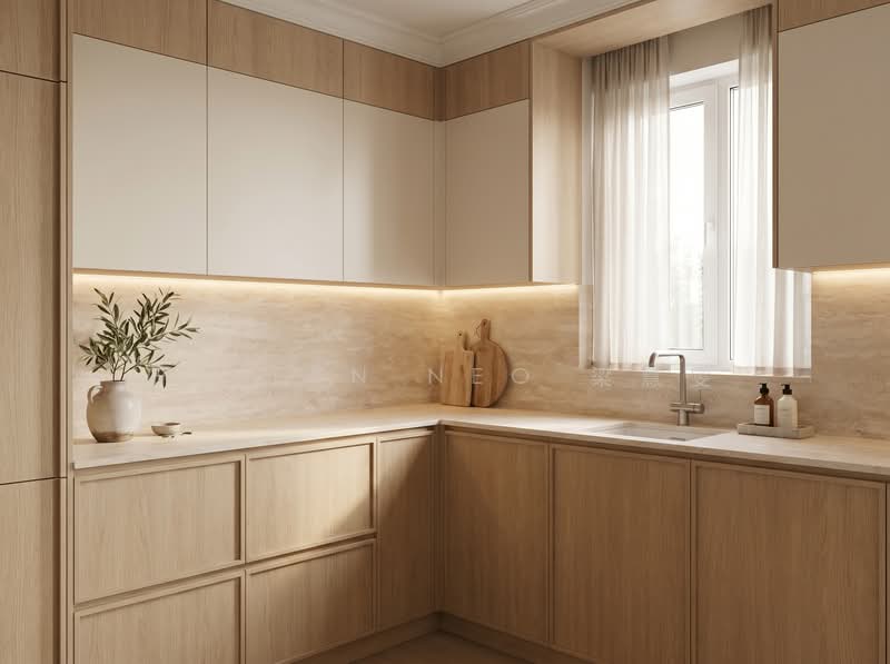Tanamera Crest, 10 Pari Dedap Walk, 3 Bedrooms, 1,173 sqft, Condominium For Sale, by Evelyn Neo 梁慧雯, 500158226 - Artist Impression: Kitchen - PropertyGuru.com.sg